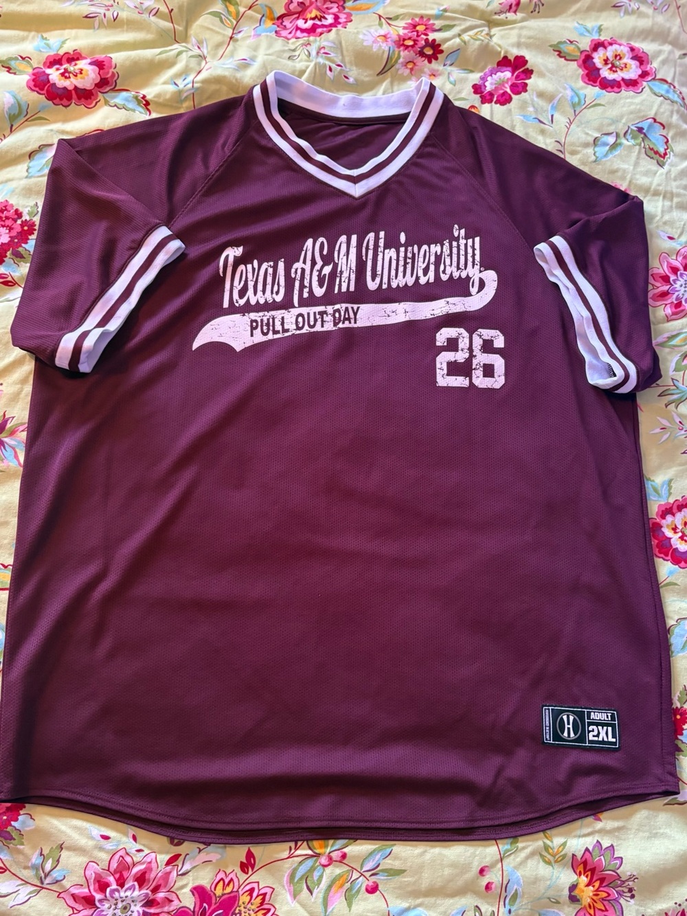Texas A&M Aggies x Holloway Dry Excel maroon jersey men’s XXL 31”x26” NWOT